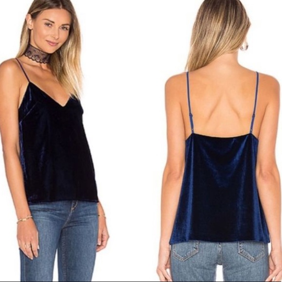 ❤️… L’academie Navy Blue Cami NWOT - Picture 2 of 2